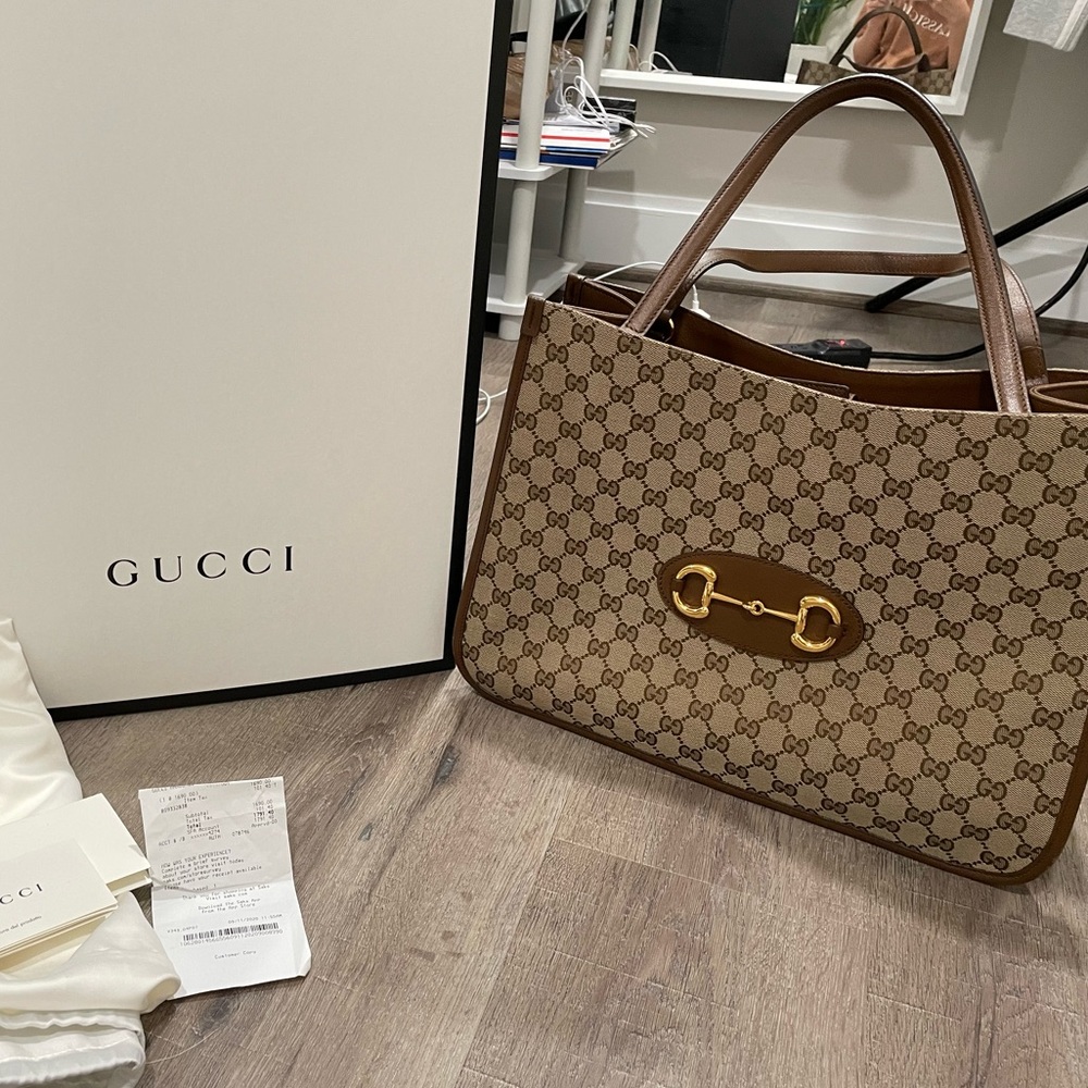 Gucci horsebit 1955 tote bag